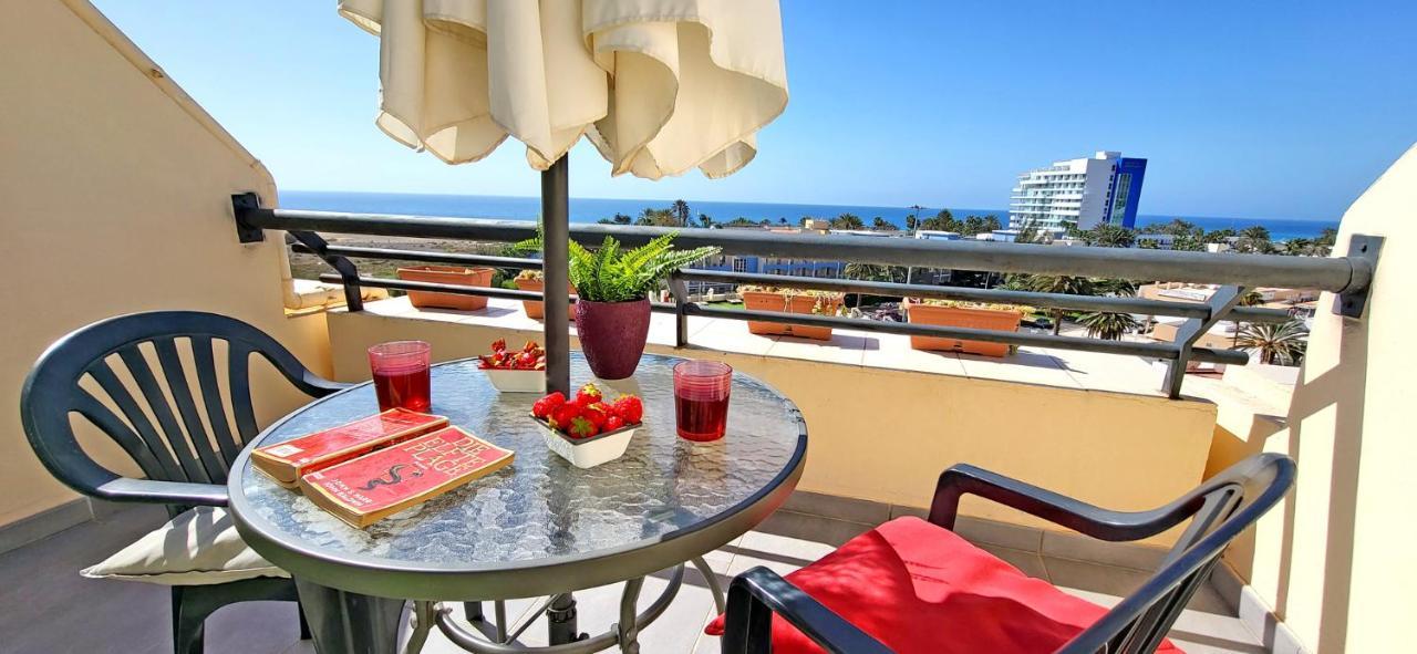 Ferienwohnung BUENA VISTA - Morro Jable - Meerblick - Pool Exterior foto